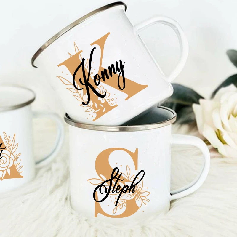 Coffee Tea Name - Персонализированные кружки с цветочным принтом, чашка