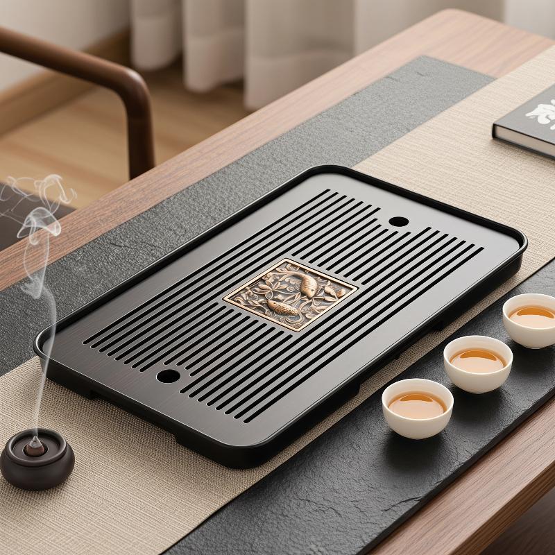 Bamboo Tea Tray - Двухслойный деревянный поднос для чая с