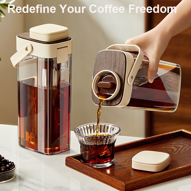 Coffee Tea Pots - Кувшин для холодного кофе с герметичной
