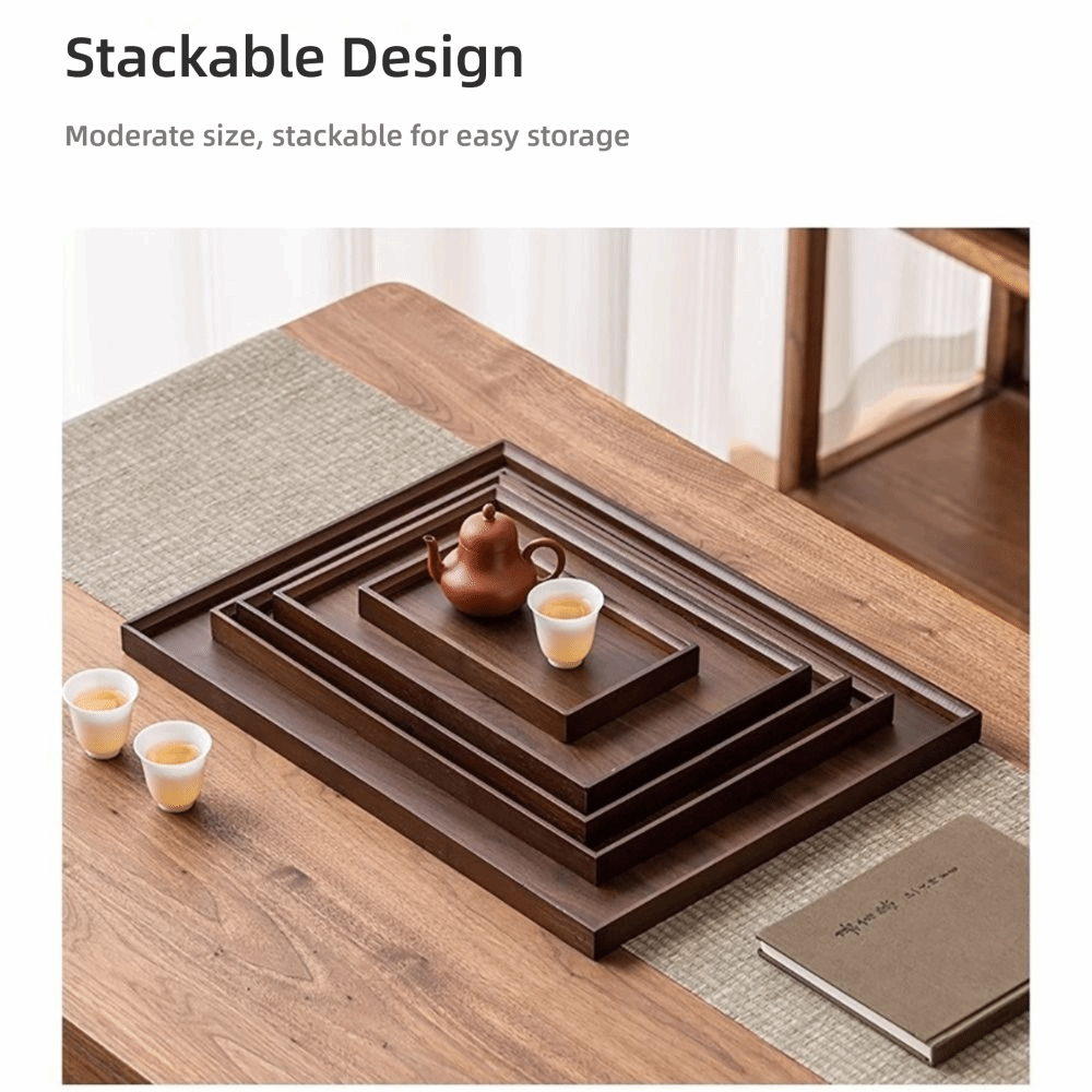 Bamboo Tea Tray - Декоративный поднос из натурального бамбука, прямоугольный