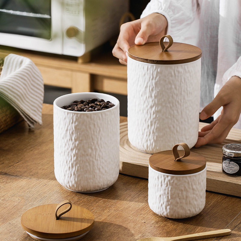 Canister Coffee Sugar Tea - Керамическая канистра для хранения чая с