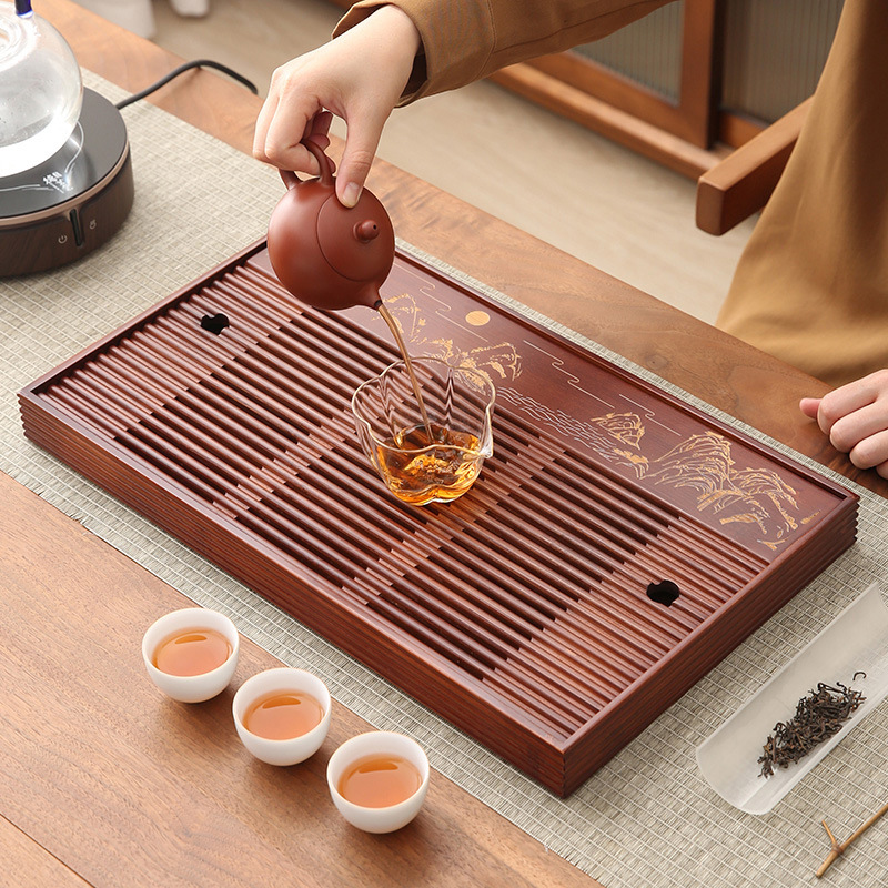 Bamboo Tea Tray - Бамбуковый поднос для чая, простой бытовой