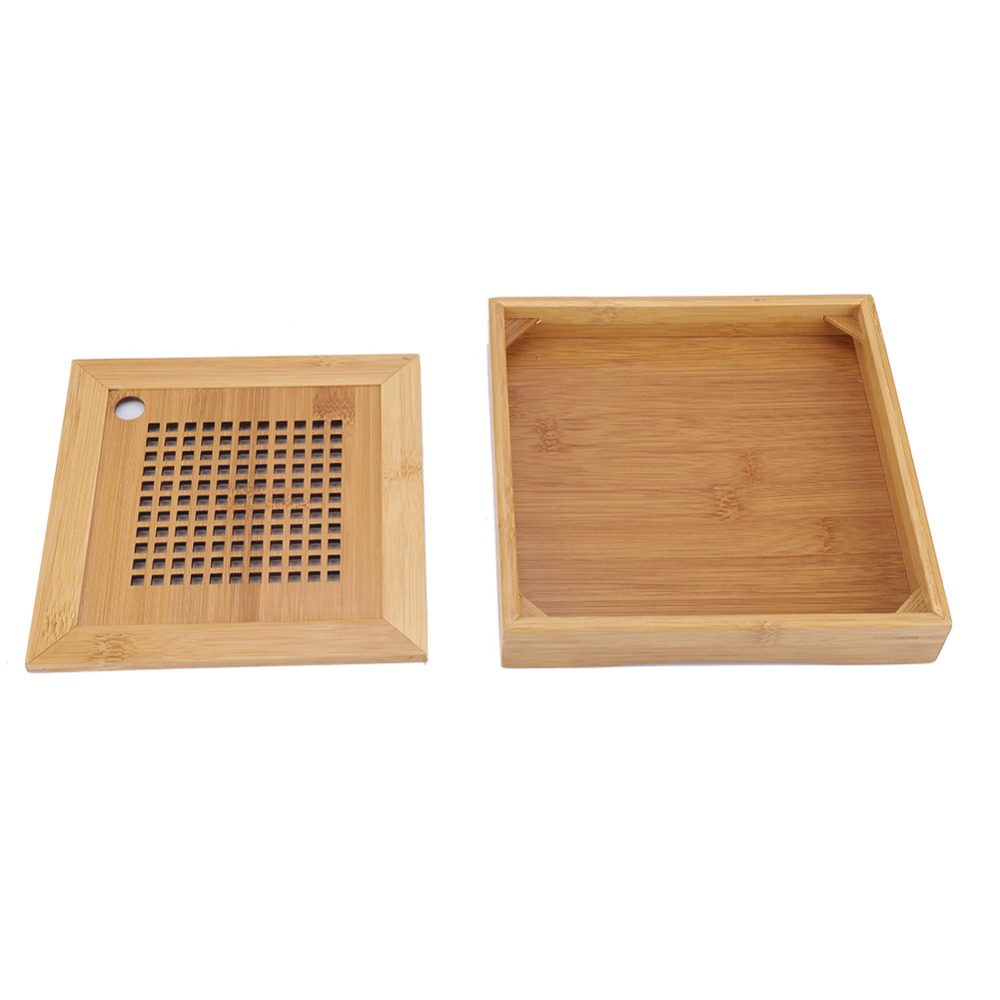 Bamboo Tea Tray - Квадратный чайный поднос в стиле кунг-фу,