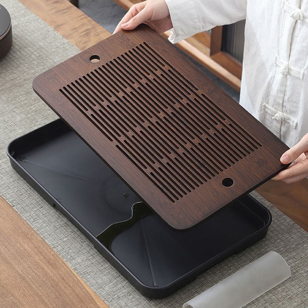 Bamboo Tea Tray - Многофункциональный бамбуковый поднос для чая с
