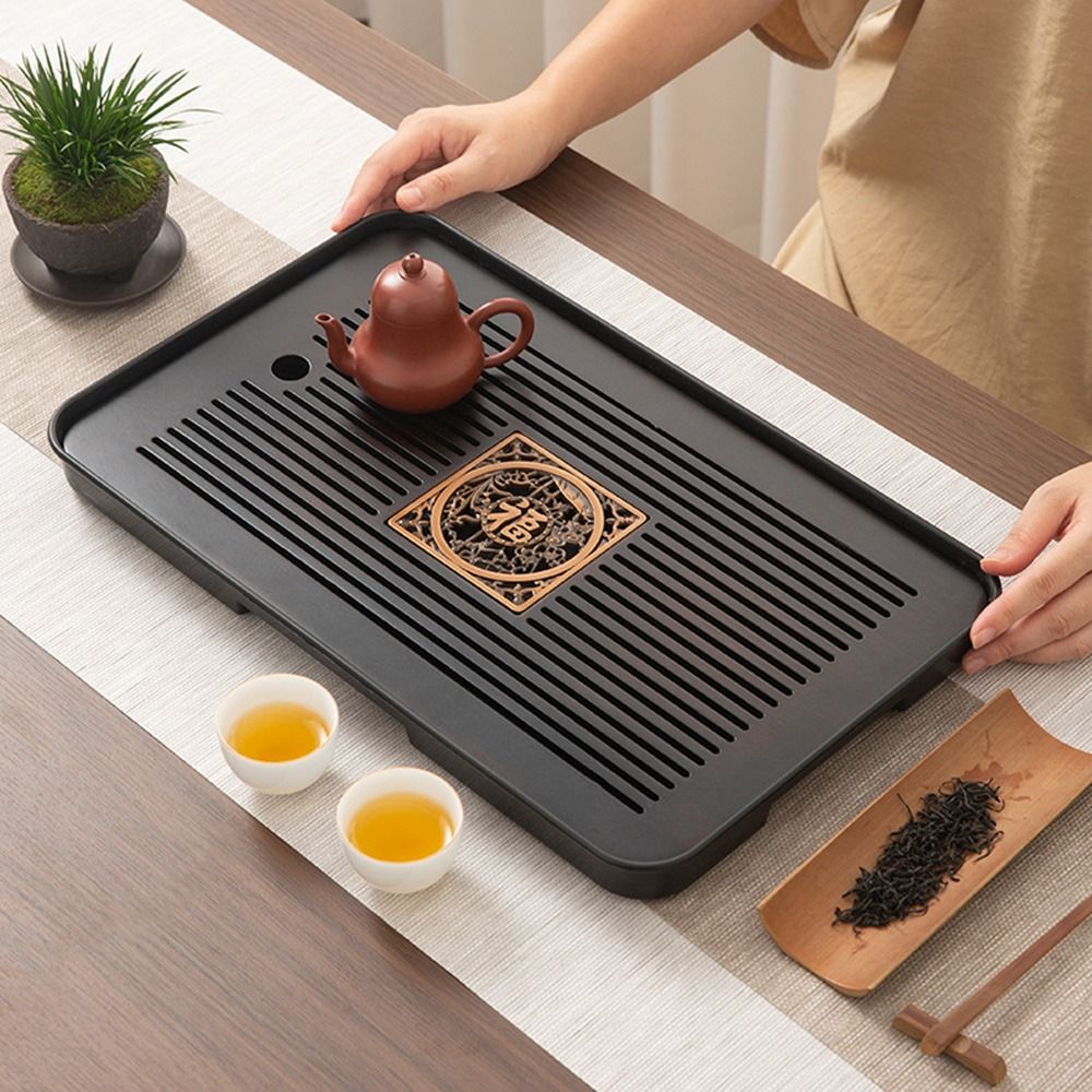 Bamboo Tea Tray - Многофункциональный бамбуковый поднос для чая с