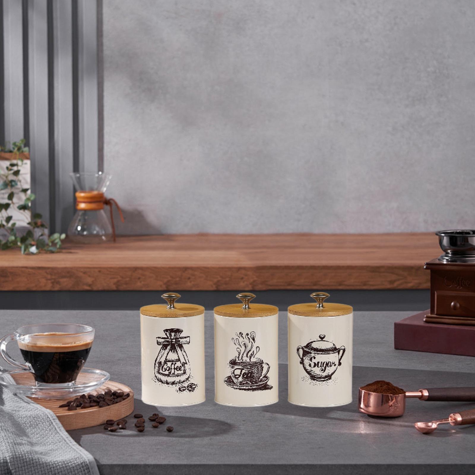 Набор банок для кофе, чая и са – обзор и цена Canister Coffee Sugar Tea