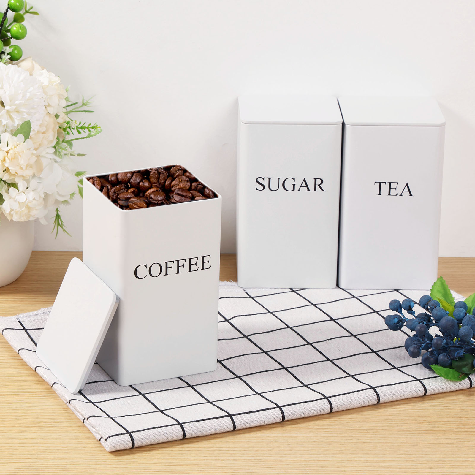 3 шт. канистры для хранения ко – обзор и цена Canister Coffee Sugar Tea