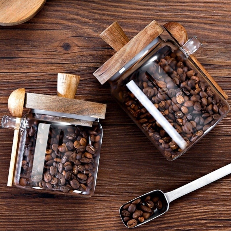 Набор из 3 стеклянных банок AB – обзор и цена Canister Coffee Sugar Tea