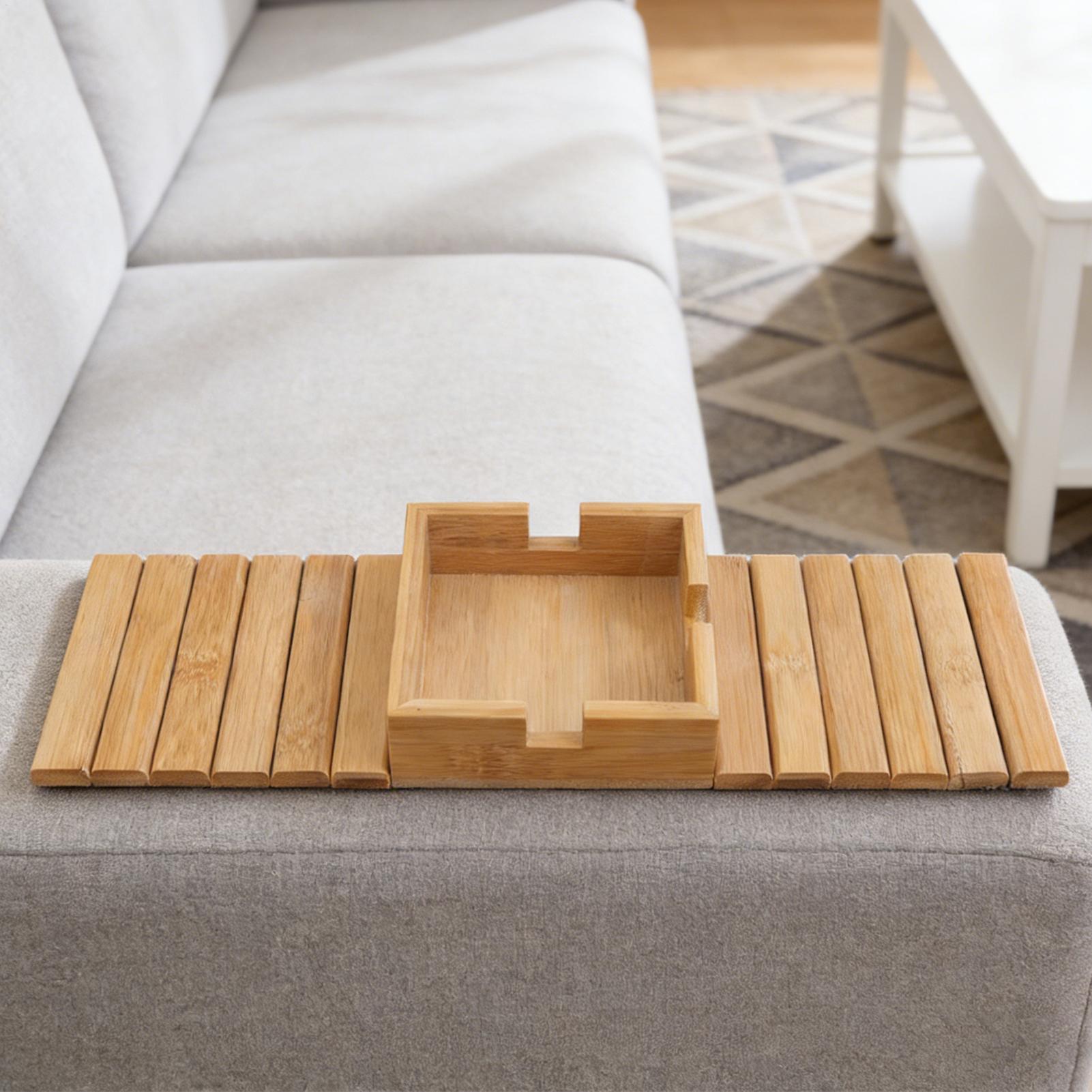 Деревянный складной подстаканн – обзор и цена Bamboo Tea Tray