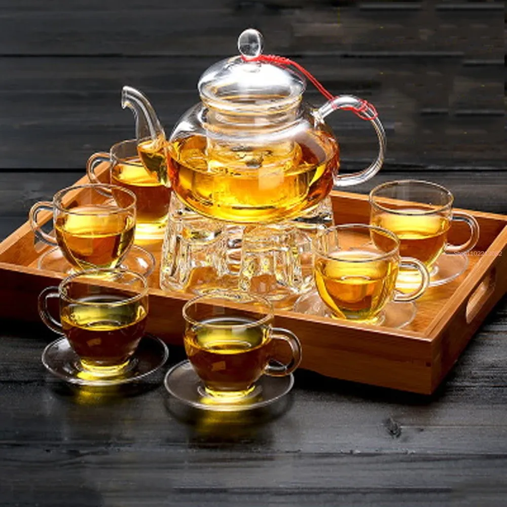 Элегантный стеклянный чайный с – обзор и цена Bamboo Tea Tray