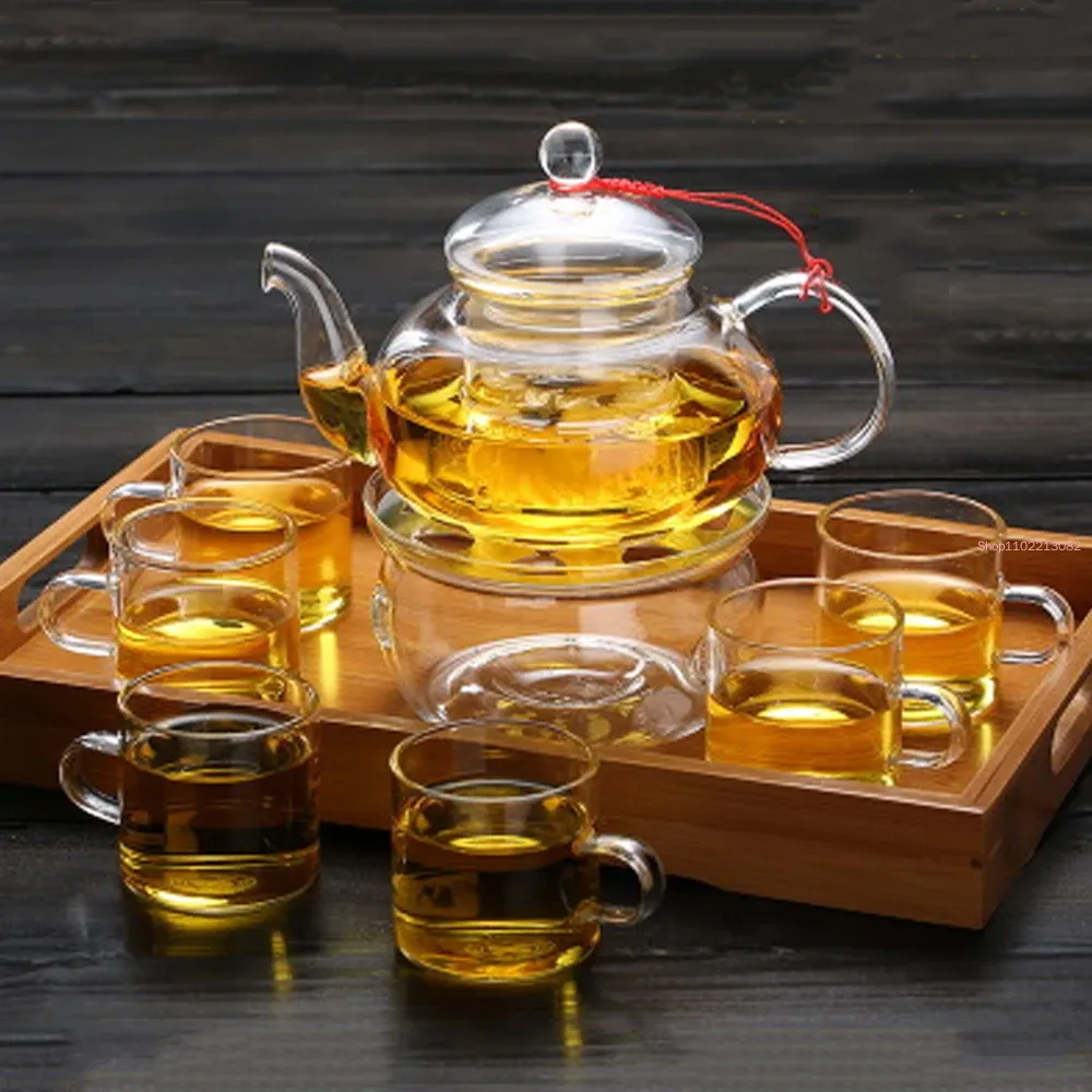 Элегантный стеклянный чайный с – обзор и цена Bamboo Tea Tray