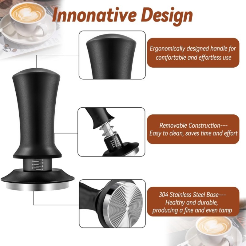 Тампер для кофе 51/53/58 мм, ч – обзор и цена Coffee Tamper Leveler