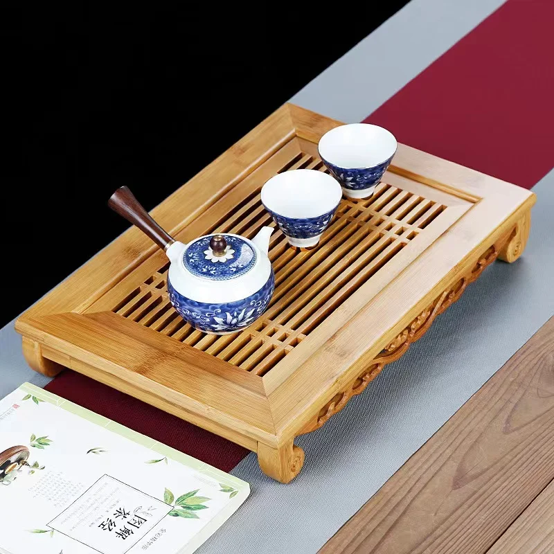 Поднос для хранения чая из нат – обзор и цена Bamboo Tea Tray