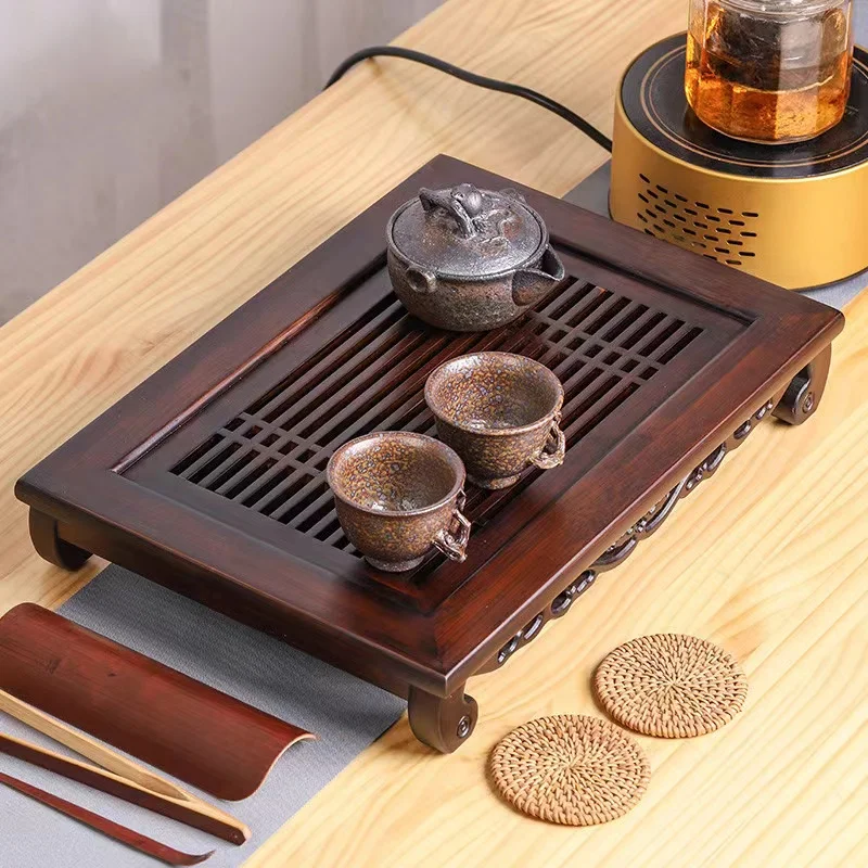Поднос для хранения чая из нат – обзор и цена Bamboo Tea Tray