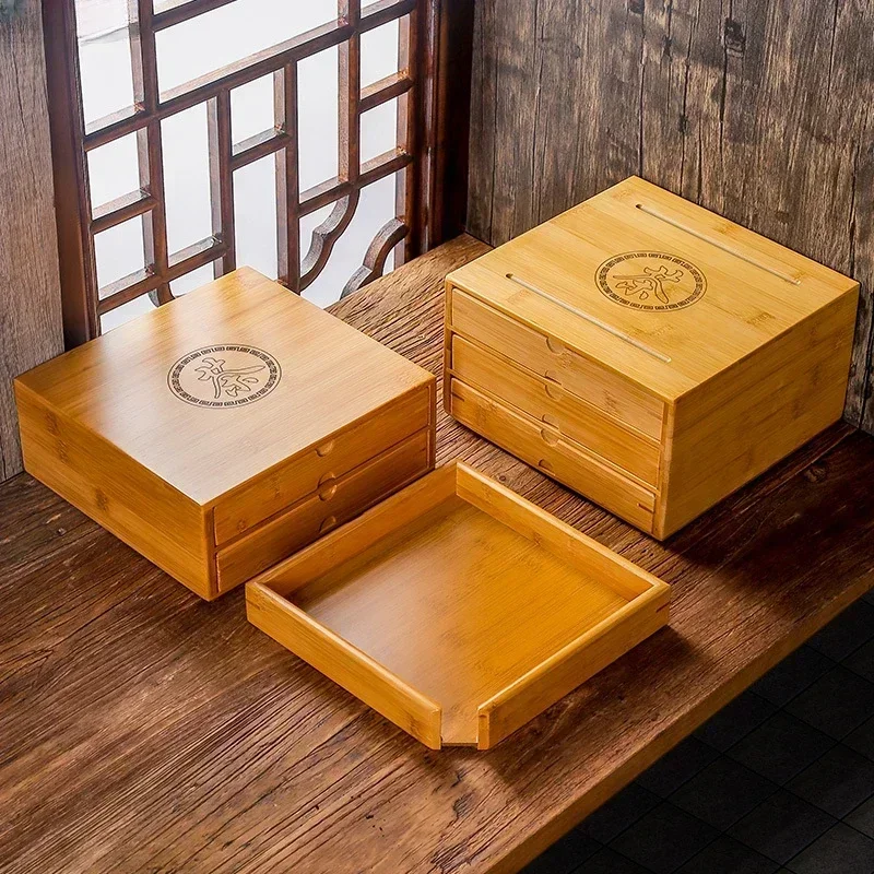 Новый бамбуковый ящик для хран – обзор и цена Bamboo Tea Tray