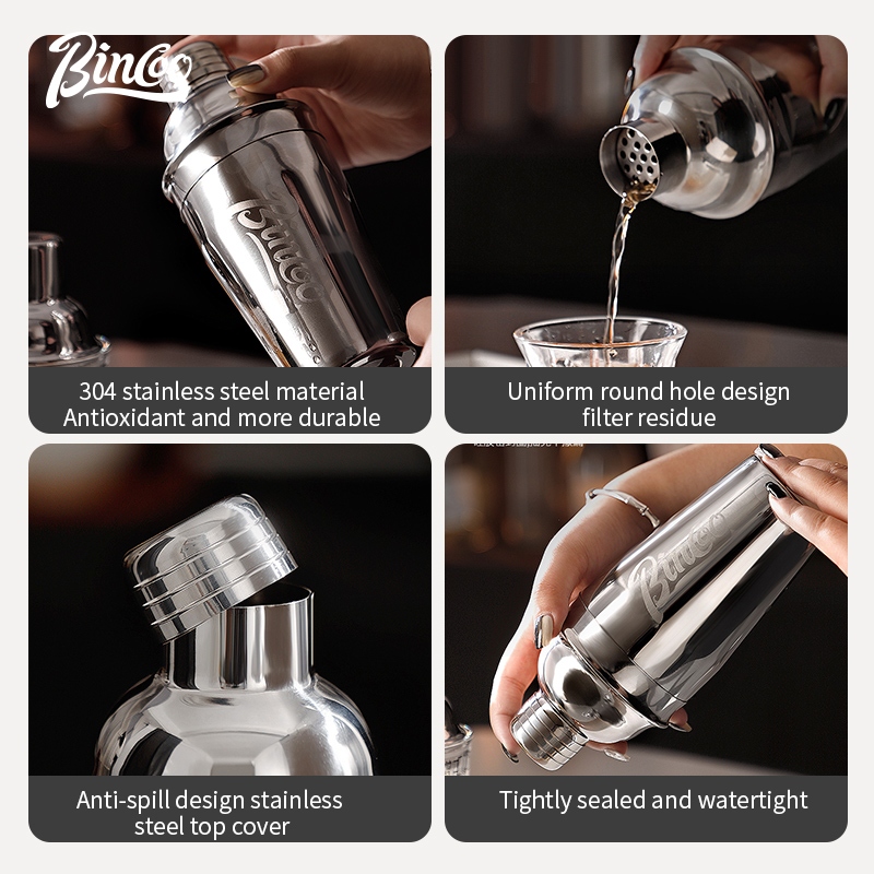 Набор шейкеров BINCOO из нержа – обзор и цена Coffee Tea Equipment