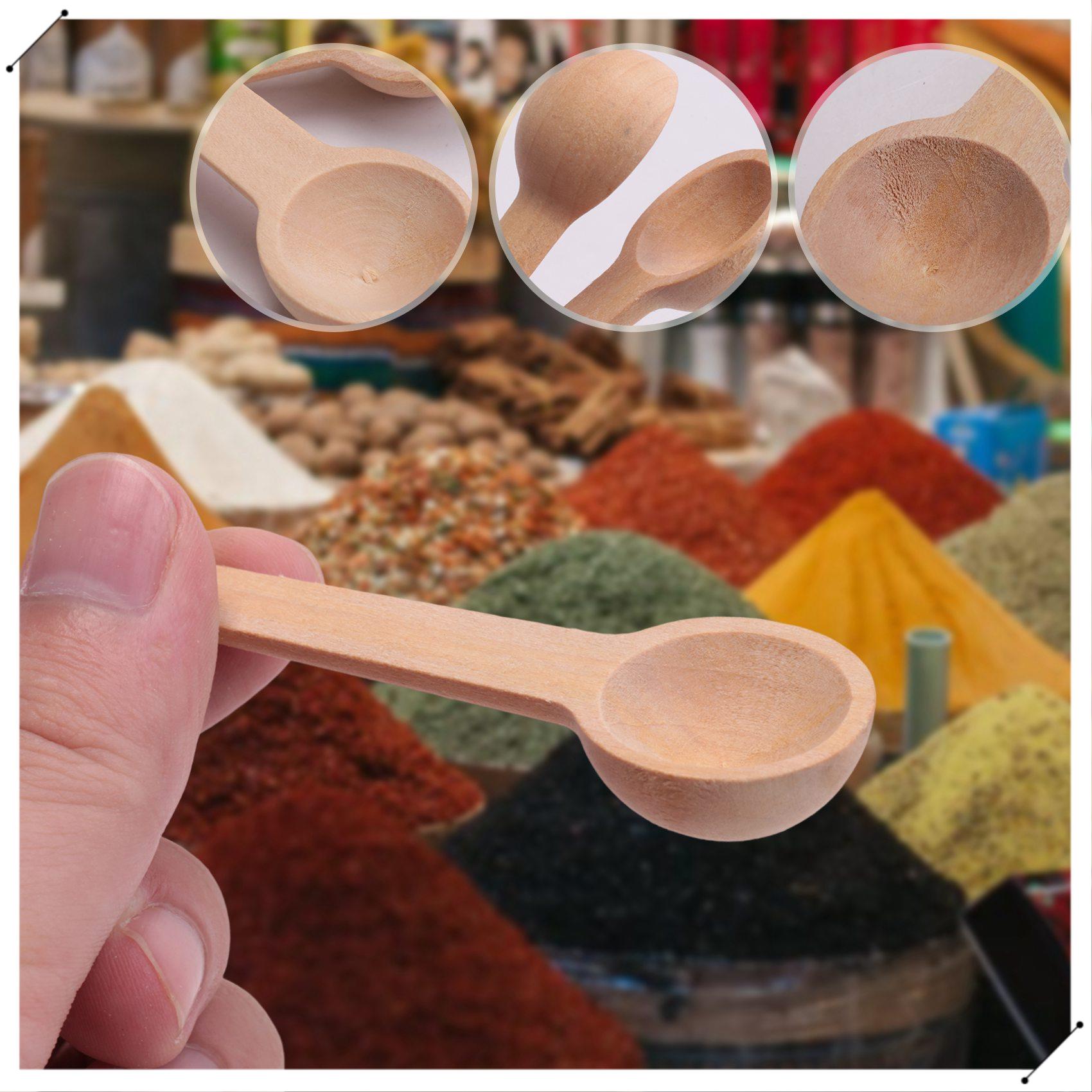 100 шт. мини-деревянные ложки, – обзор и цена Coffee Tea Equipment