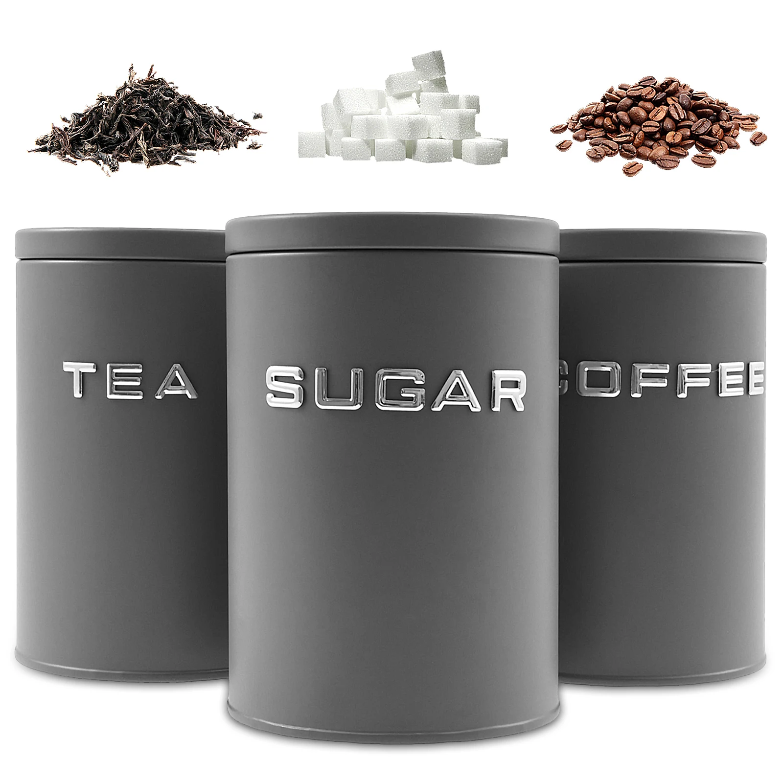 3 шт., банка для чая, кофе, са – обзор и цена Canister Coffee Sugar Tea